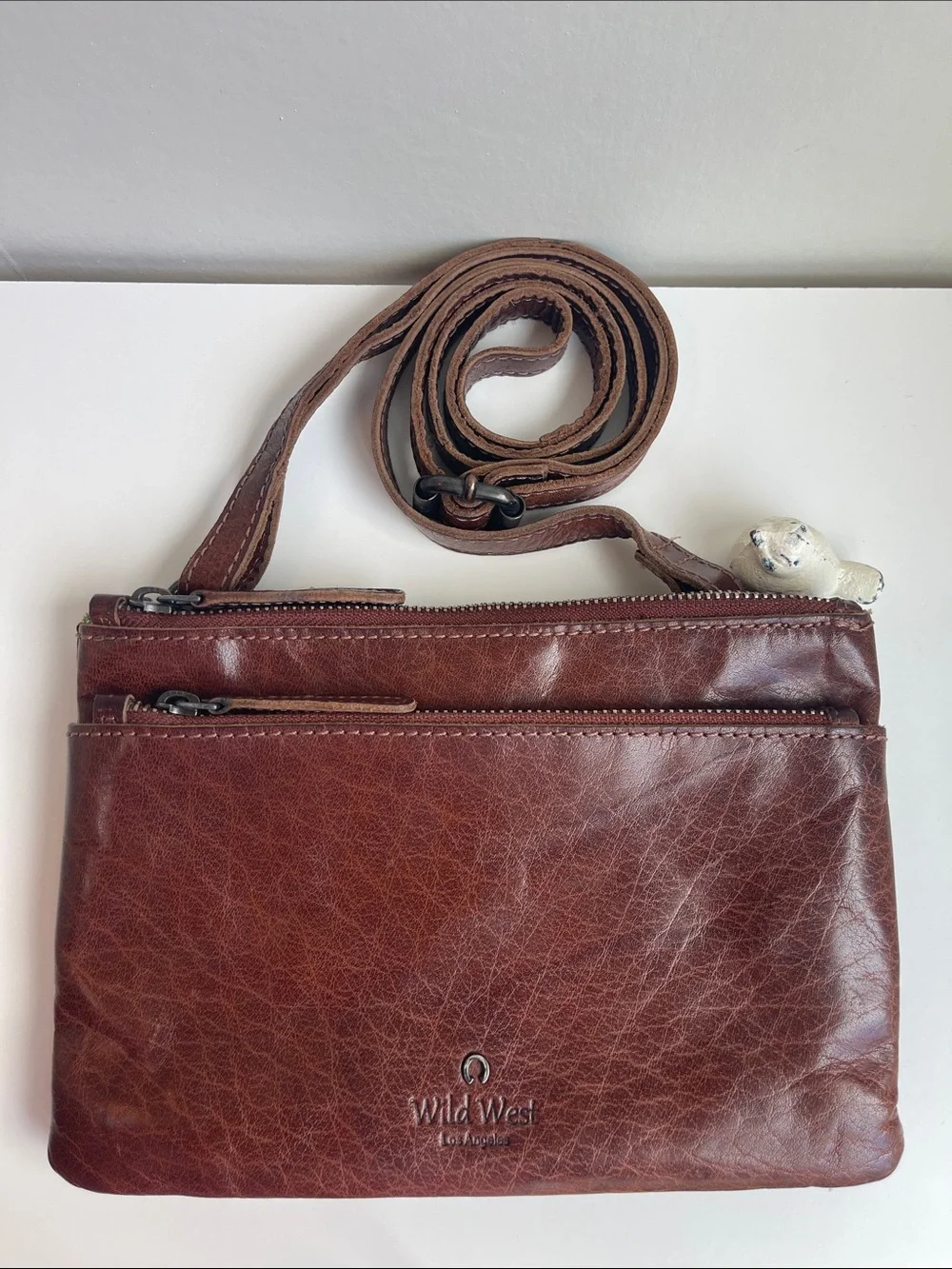 Wild West Los Angeles Genuine Leather Crossbody Bag